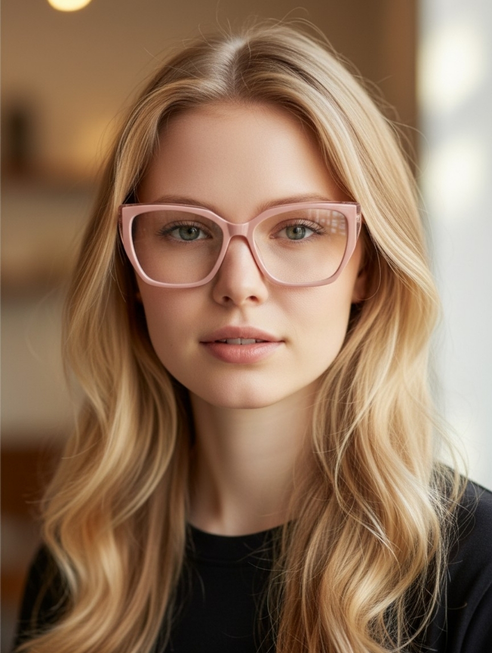 +1.50 Chic Blush Pink Retro Style Reading Glasses